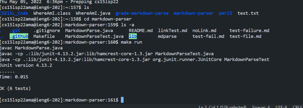 Running Tests on SCP